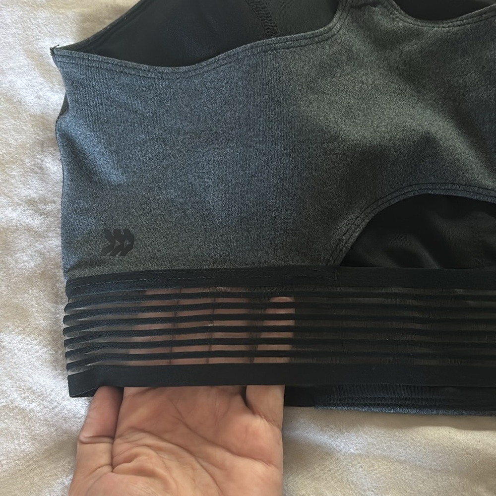 All in Motion Dark Gray Sports Bra -XXL - Picture 4 of 8